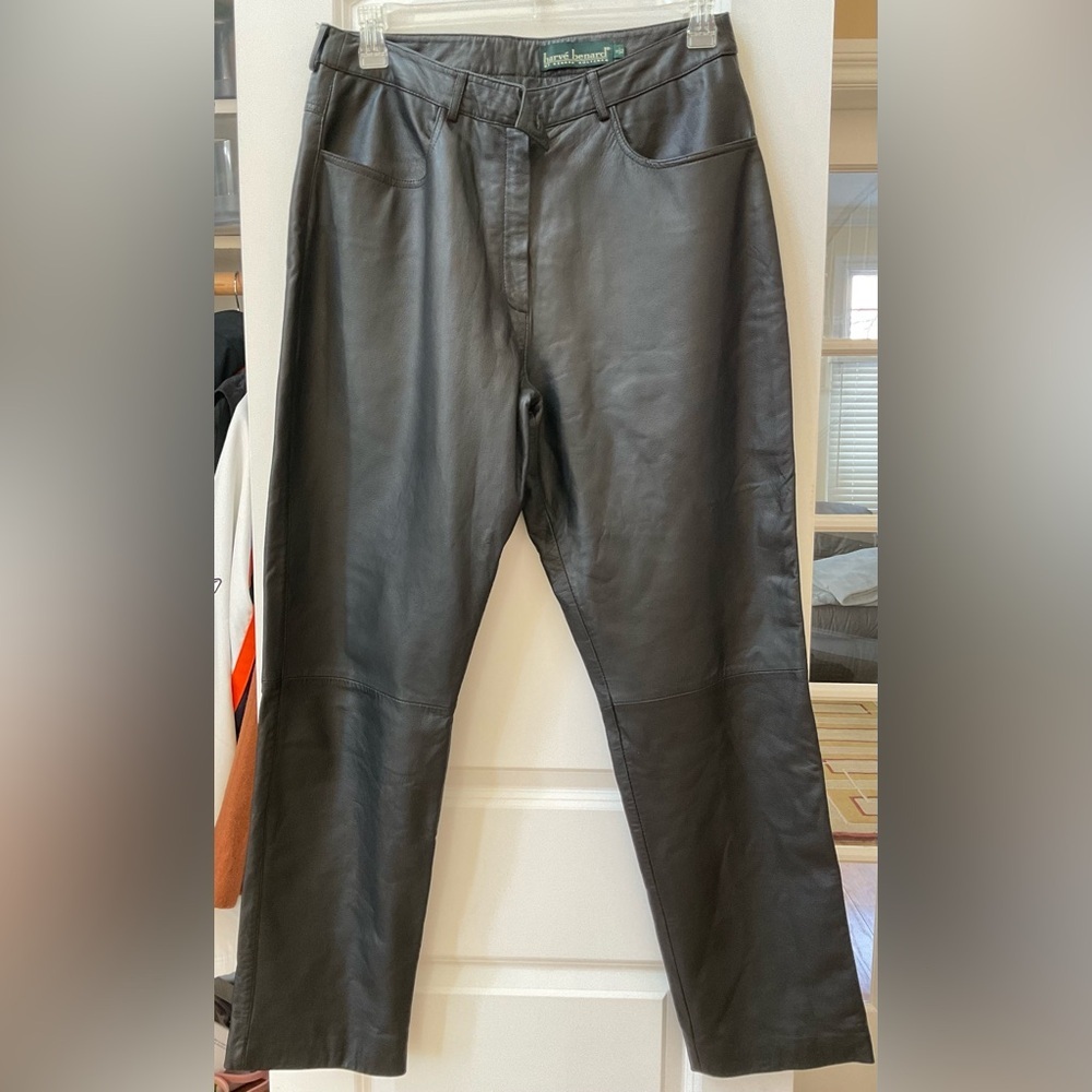 Harvé Bernard Genuine Leather Pants